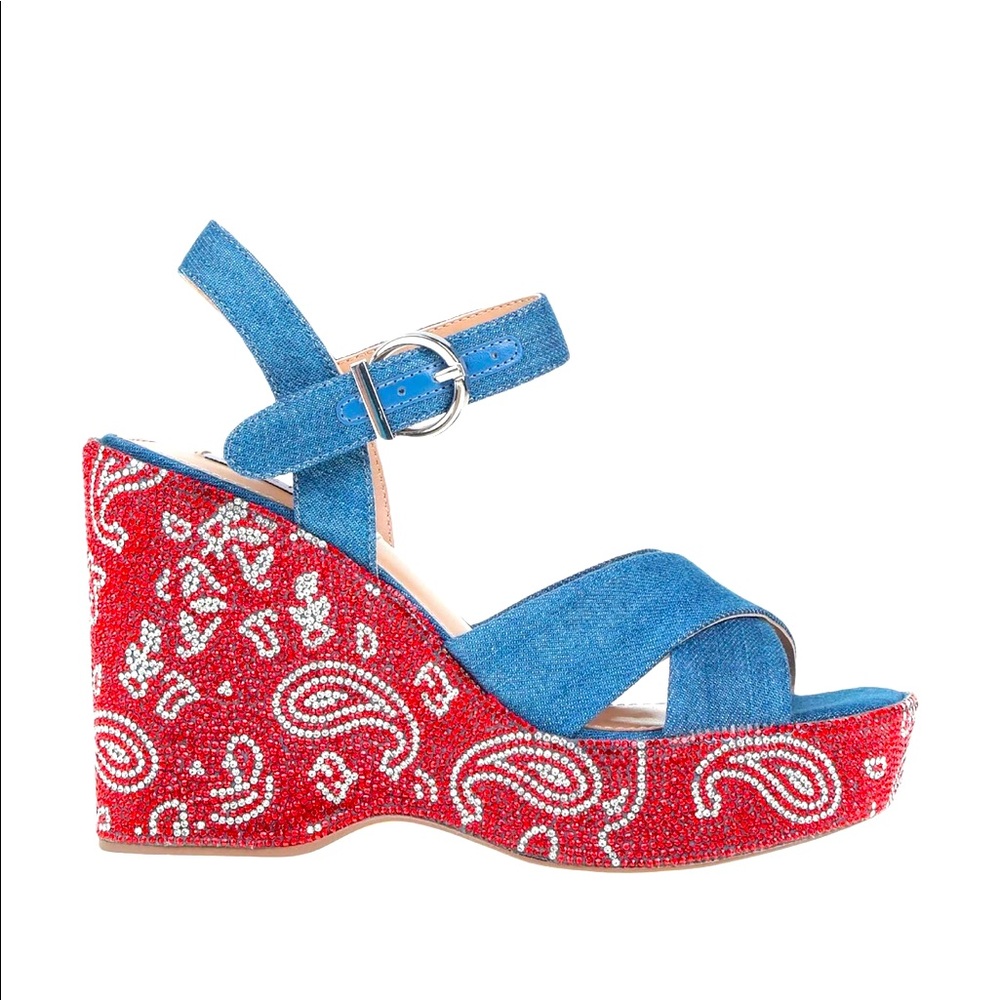 🥳HOST PICK🥳Steve Madden Zelina-R Denim Rhinestone